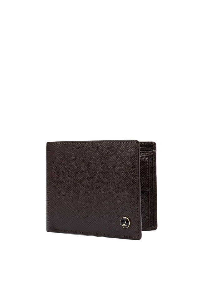 Da Milano RFID Protected Leather Wallet for Men with Card Slot - Brown - Image 2